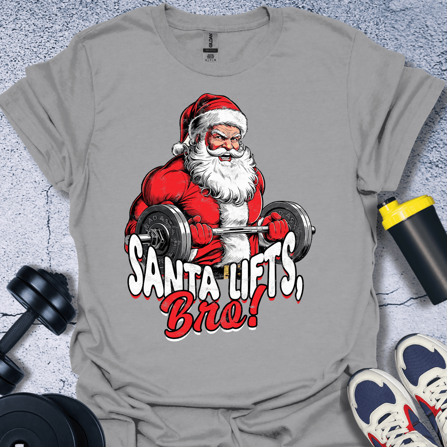 T-Shirt Sport Grey / S Santa Lifts T-Shirt