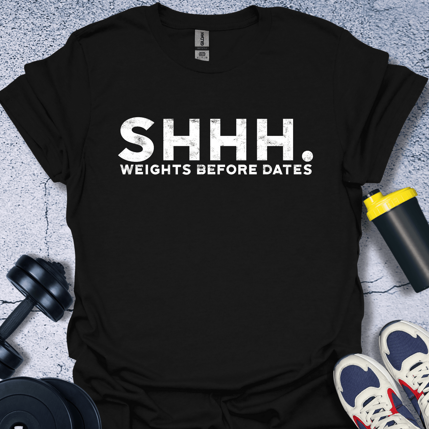 T-Shirt Black / S Shhh Weights Before Dates T-Shirt