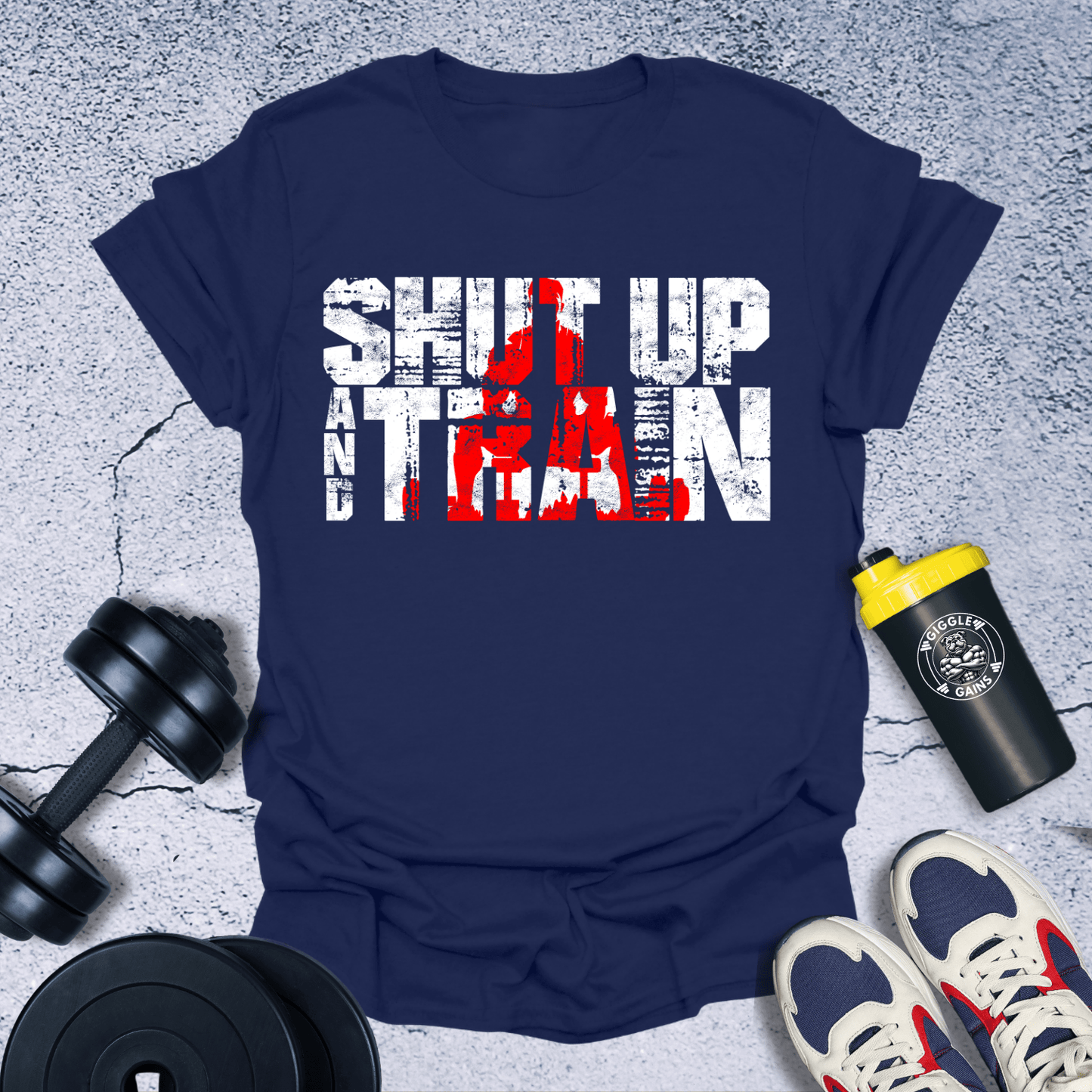 T-Shirt Navy / S Shut Up and Train T-Shirt