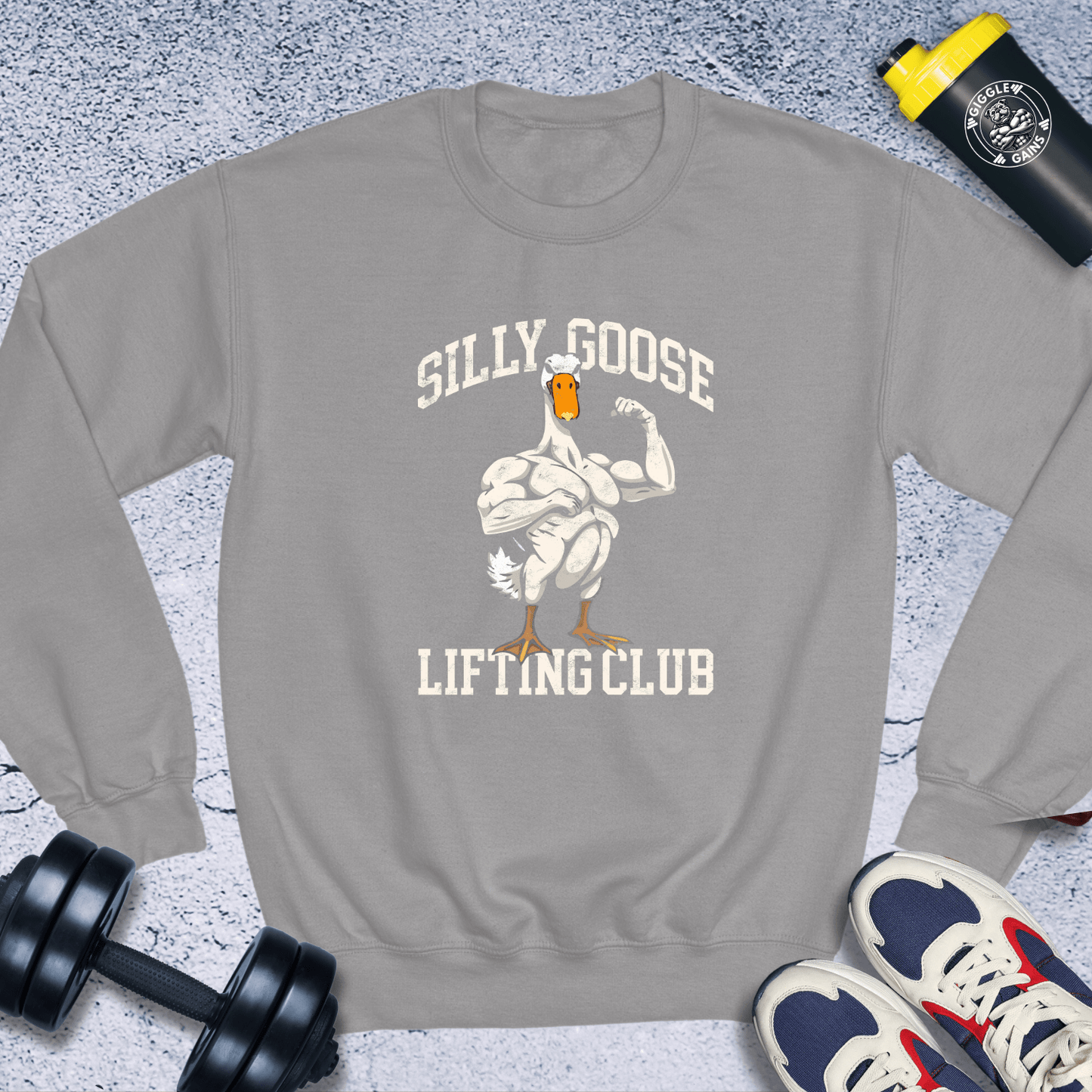 Sweatshirt Sport Grey / S Silly Goose Lifting Club Crewneck