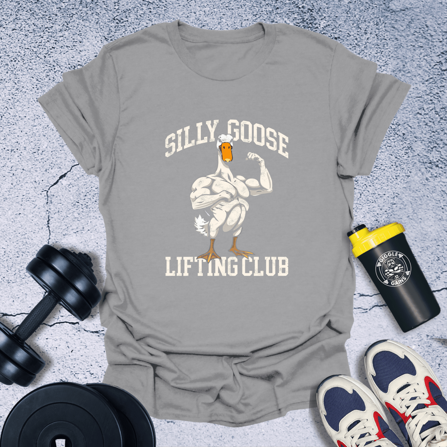 T-Shirt Sport Grey / S Silly Goose Lifting Club T-Shirt