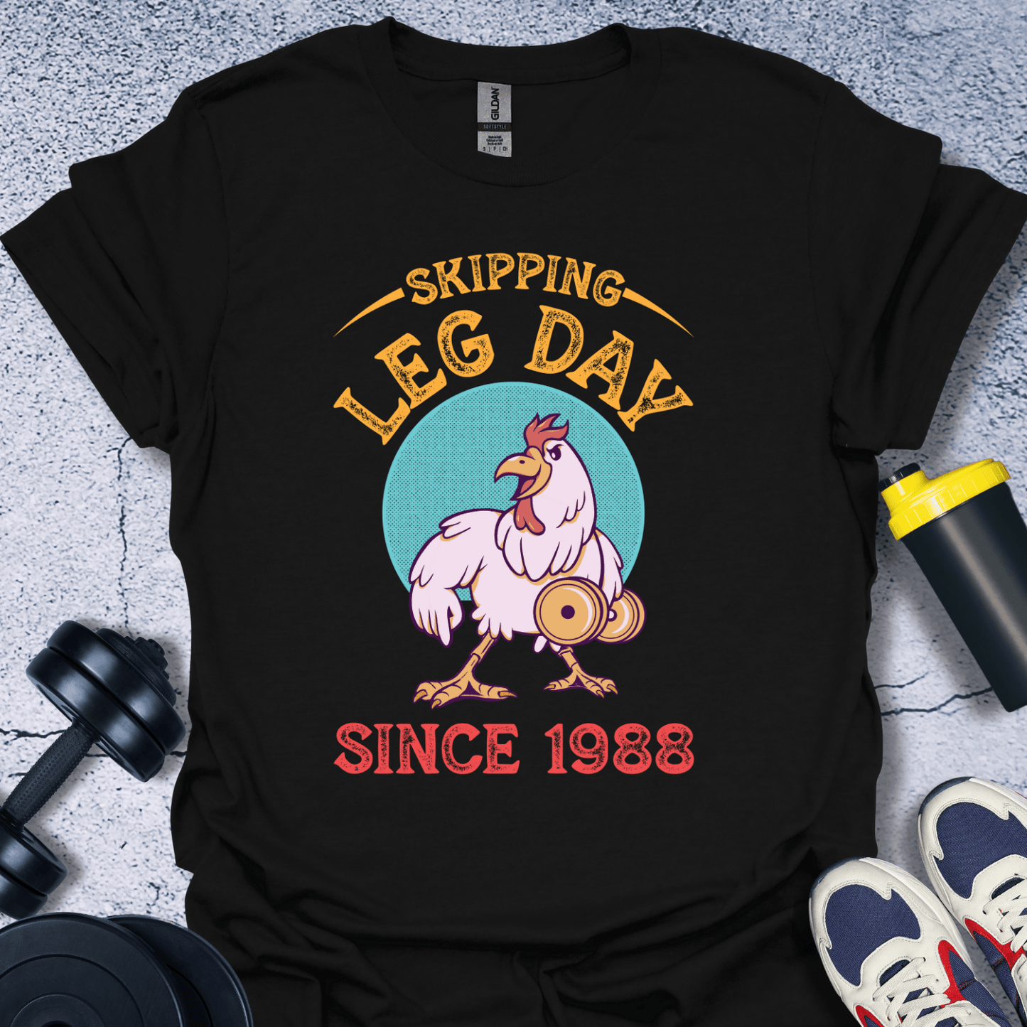 T-Shirt Black / S Skipping Leg Day Since 1988 T-Shirt