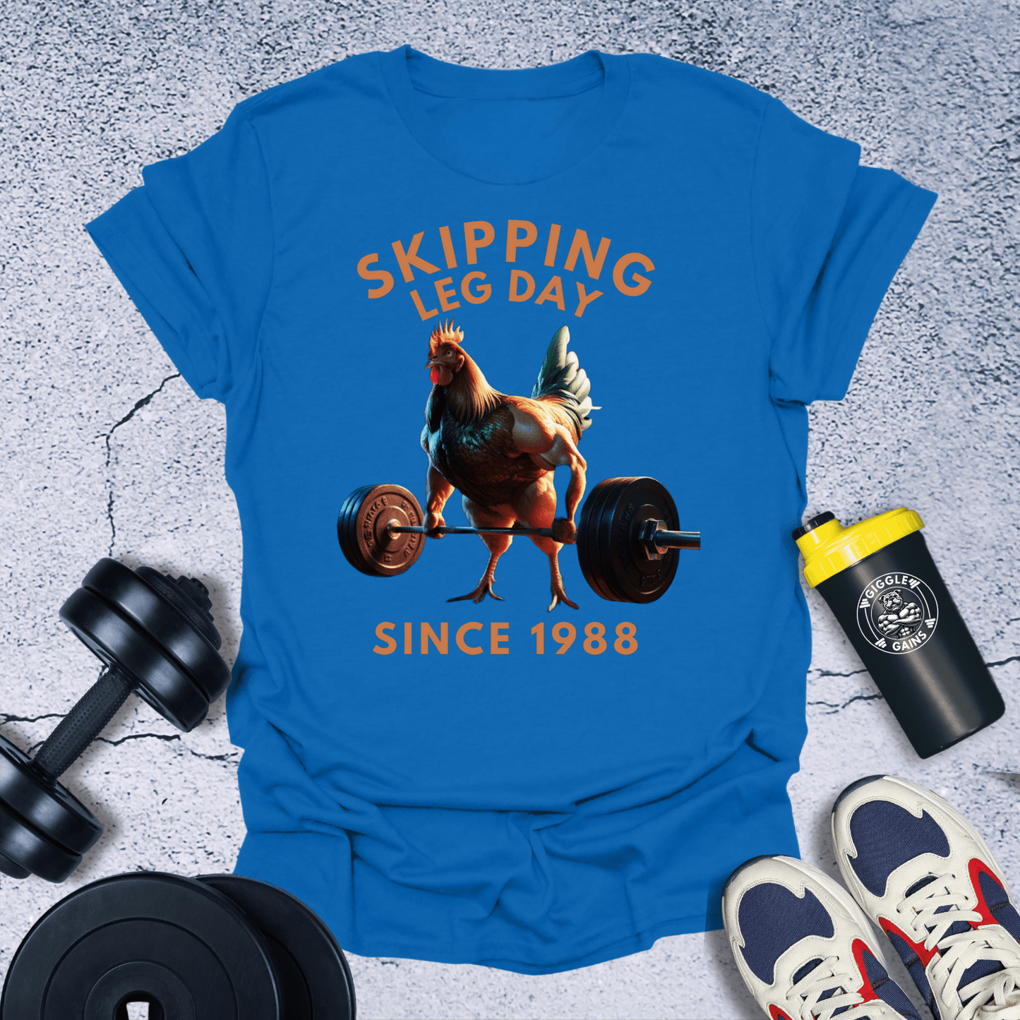 T-Shirt Heather Royal / S Skipping Leg Day Since 1988 T-Shirt