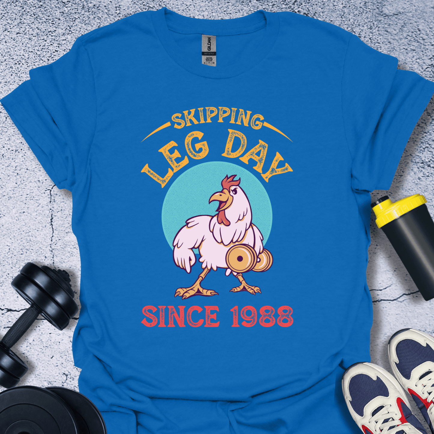 T-Shirt Royal / S Skipping Leg Day Since 1988 T-Shirt