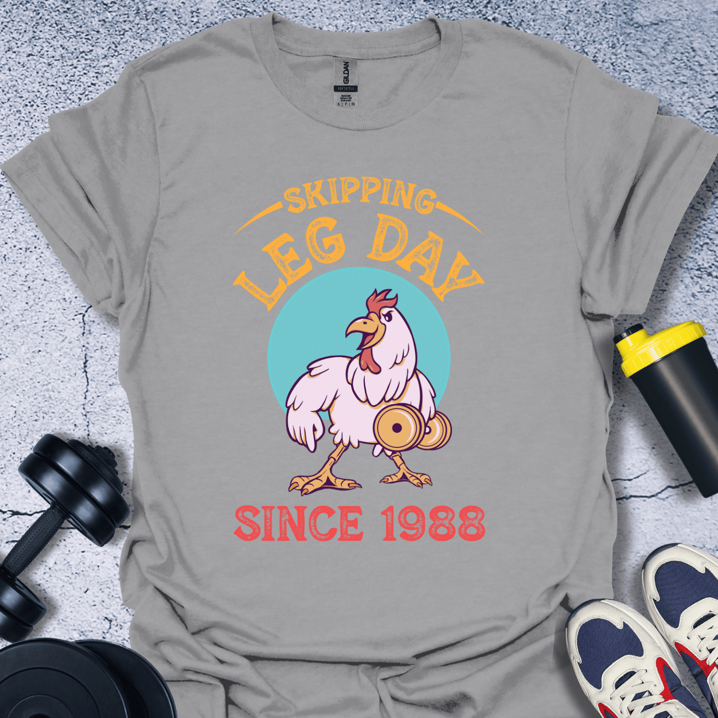 T-Shirt Sport Grey / S Skipping Leg Day Since 1988 T-Shirt