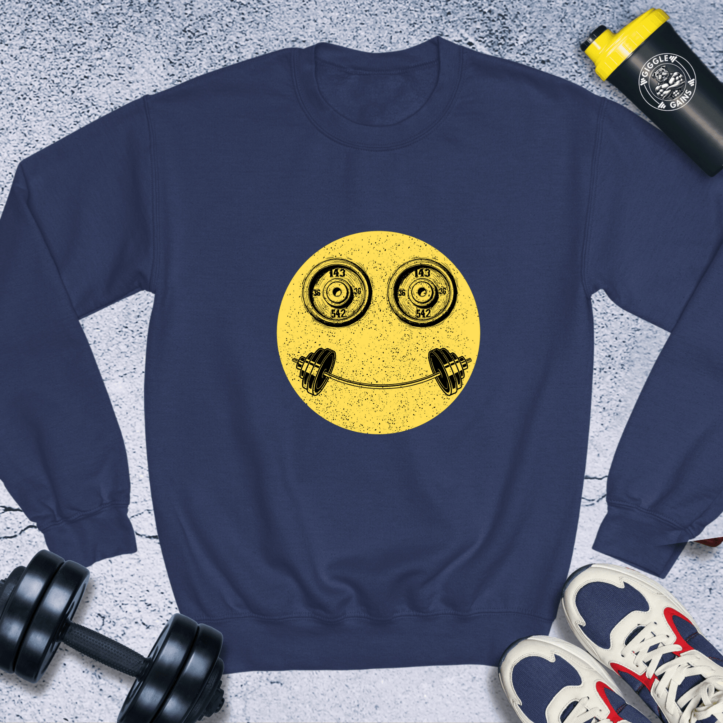 Sweatshirt Navy / S Smile Crewneck