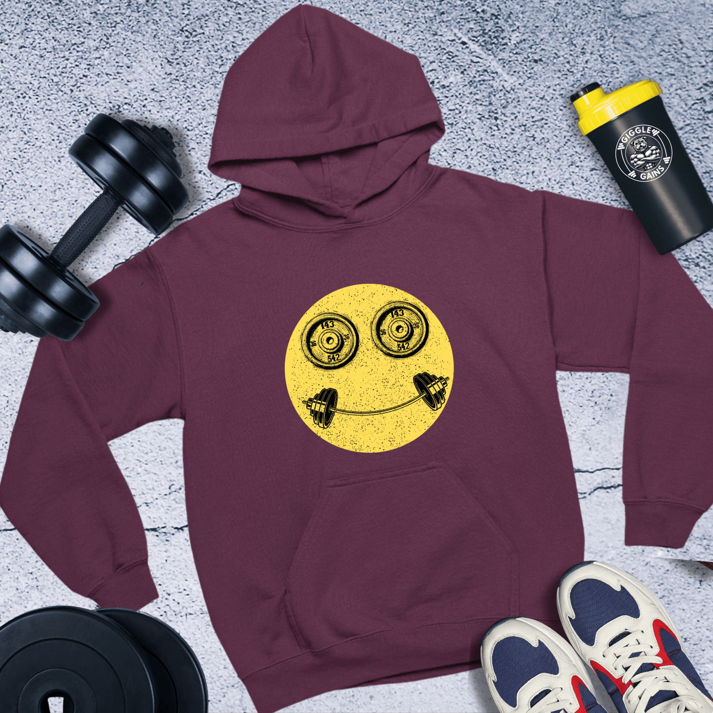 Hoodie Maroon / S Smile Hoodie