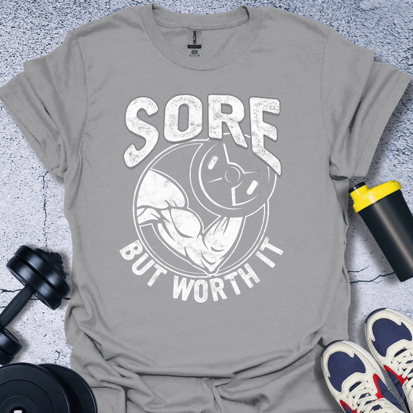 T-Shirt Sport Grey / S Sore But Worth It T-Shirt