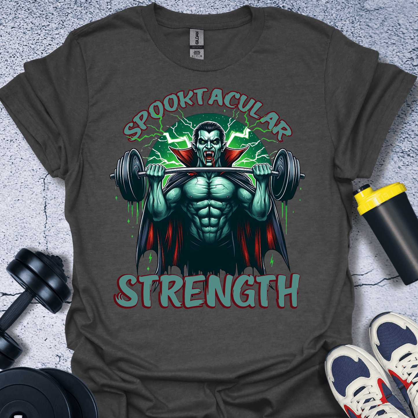 T-Shirt Dark Heather / S Spooktacular Strength T-Shirt