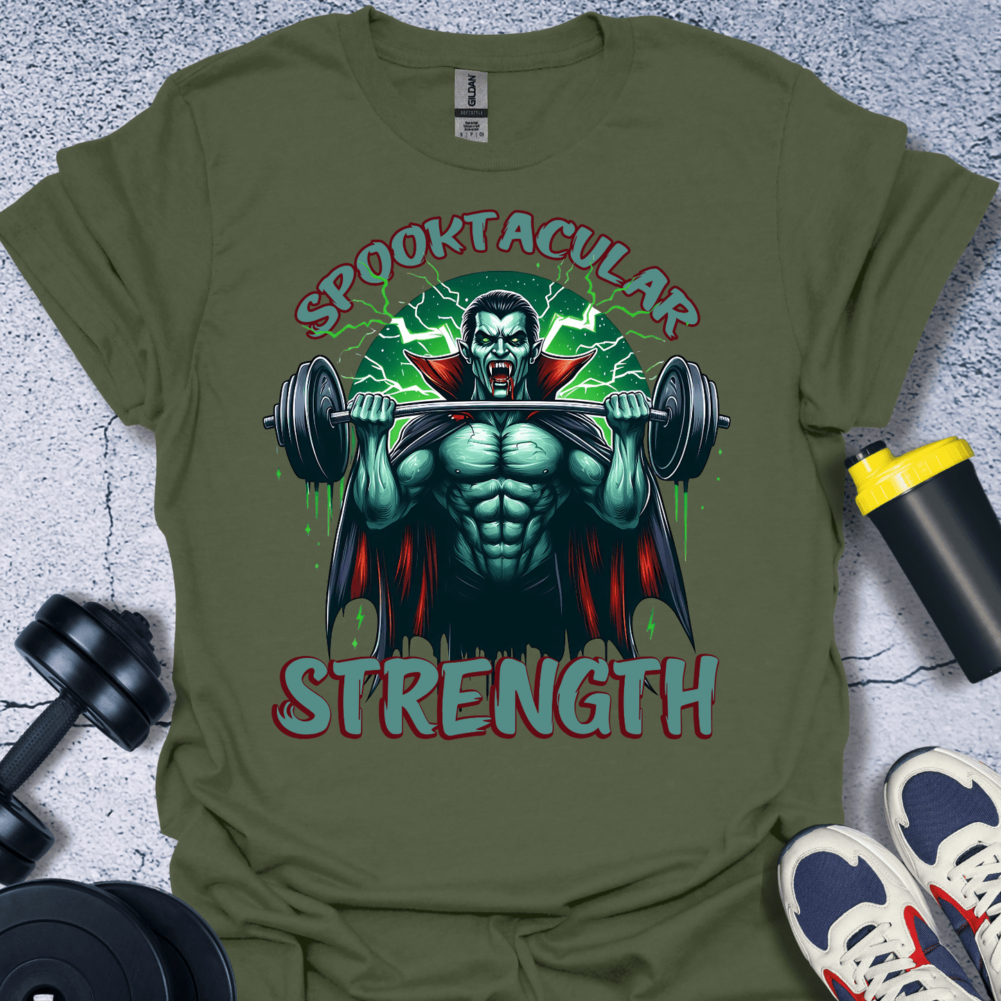 T-Shirt Military Green / S Spooktacular Strength T-Shirt