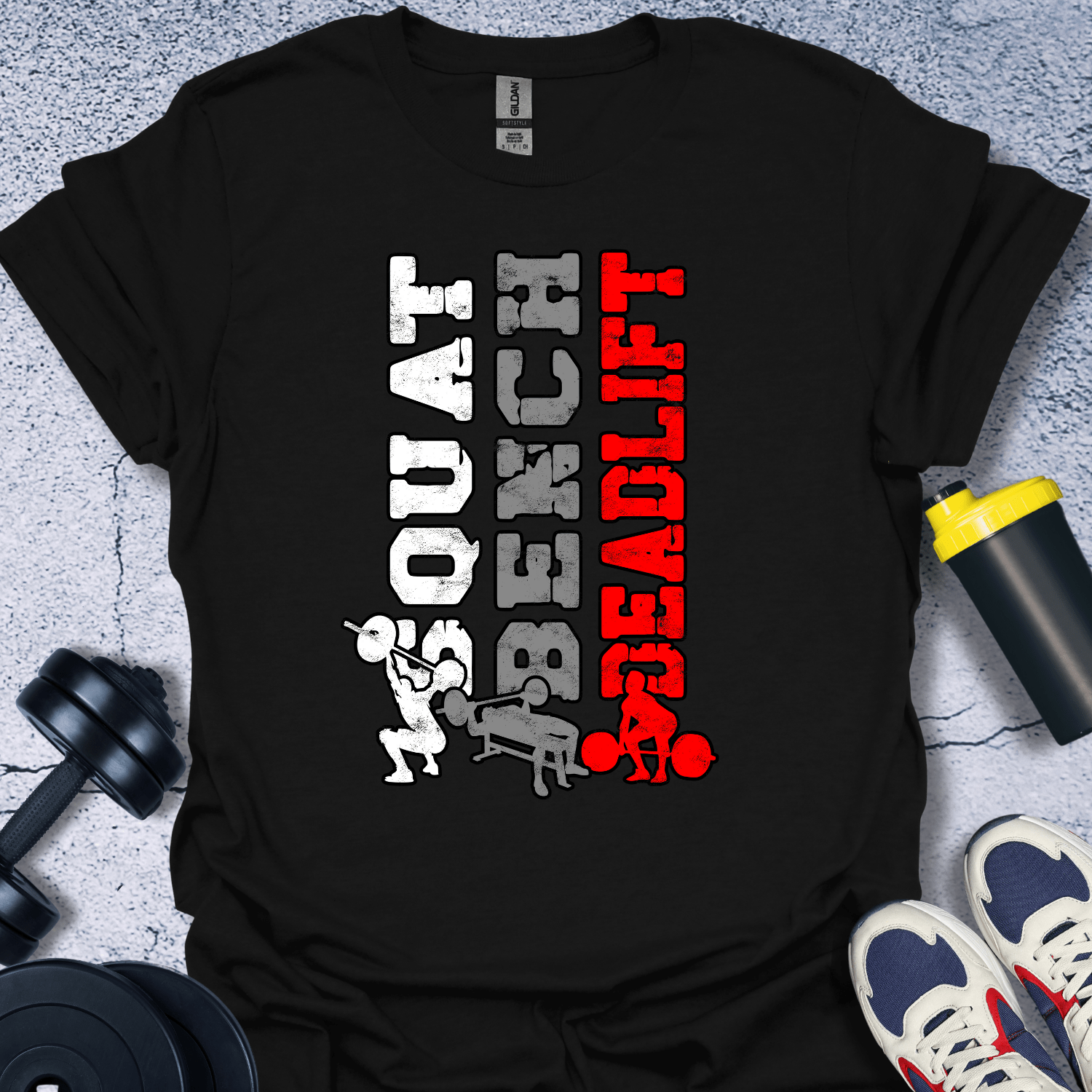 T-Shirt Black / S Squat Bench Deadlift T-Shirt