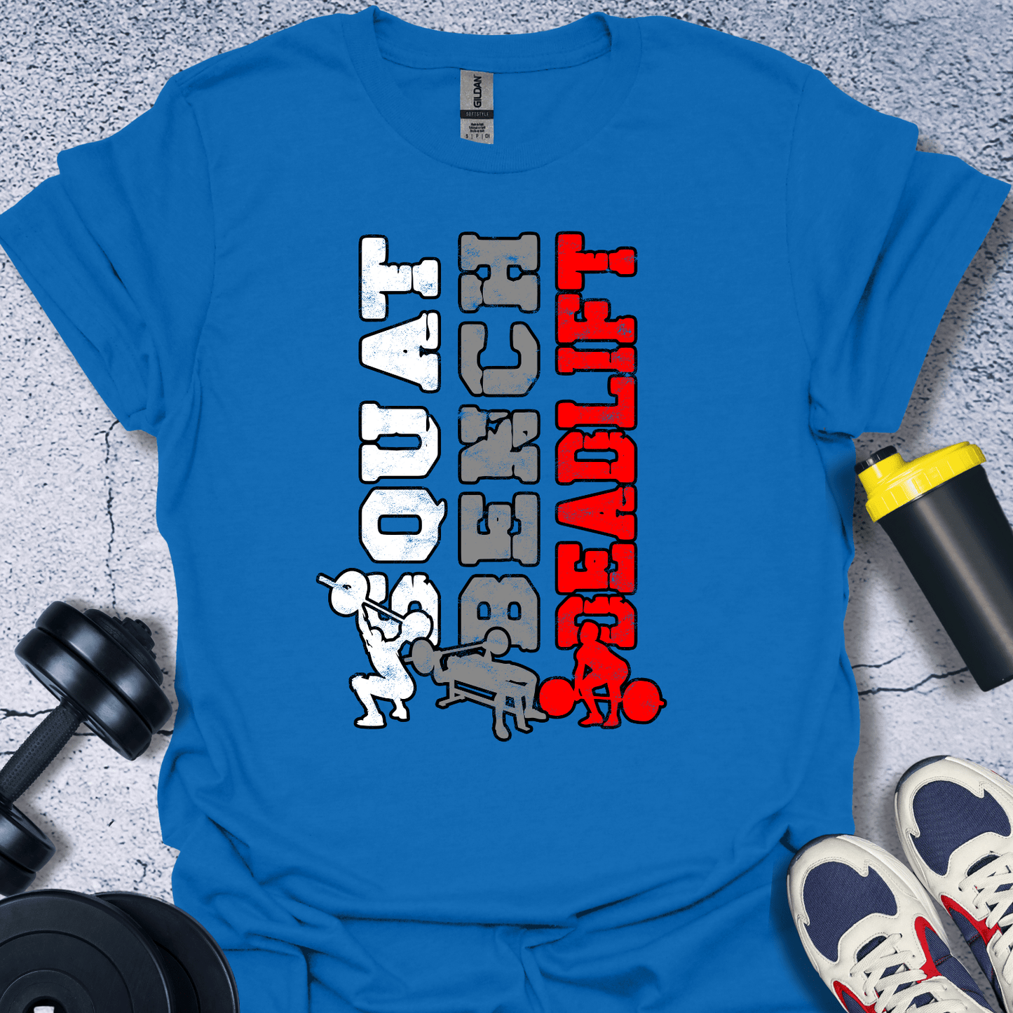 T-Shirt Royal / S Squat Bench Deadlift T-Shirt