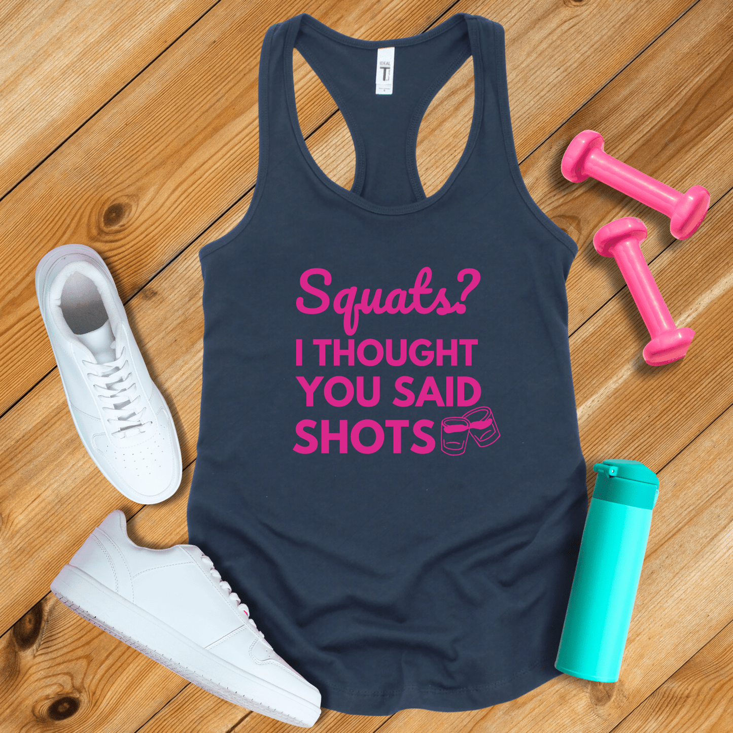 Tank Top Solid Midnight Navy / XS Squats?I Thought You Said Shots Tank Top