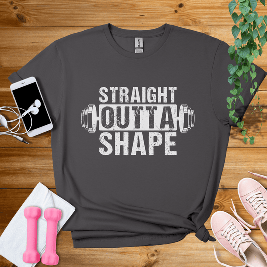 T-Shirt Charcoal / S Straight Outta Shape T-Shirt