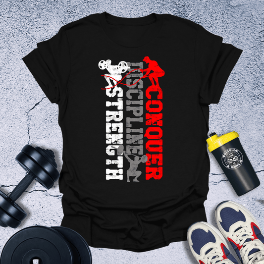 T-Shirt Black / S Strength Discipline Conquer T-Shirt