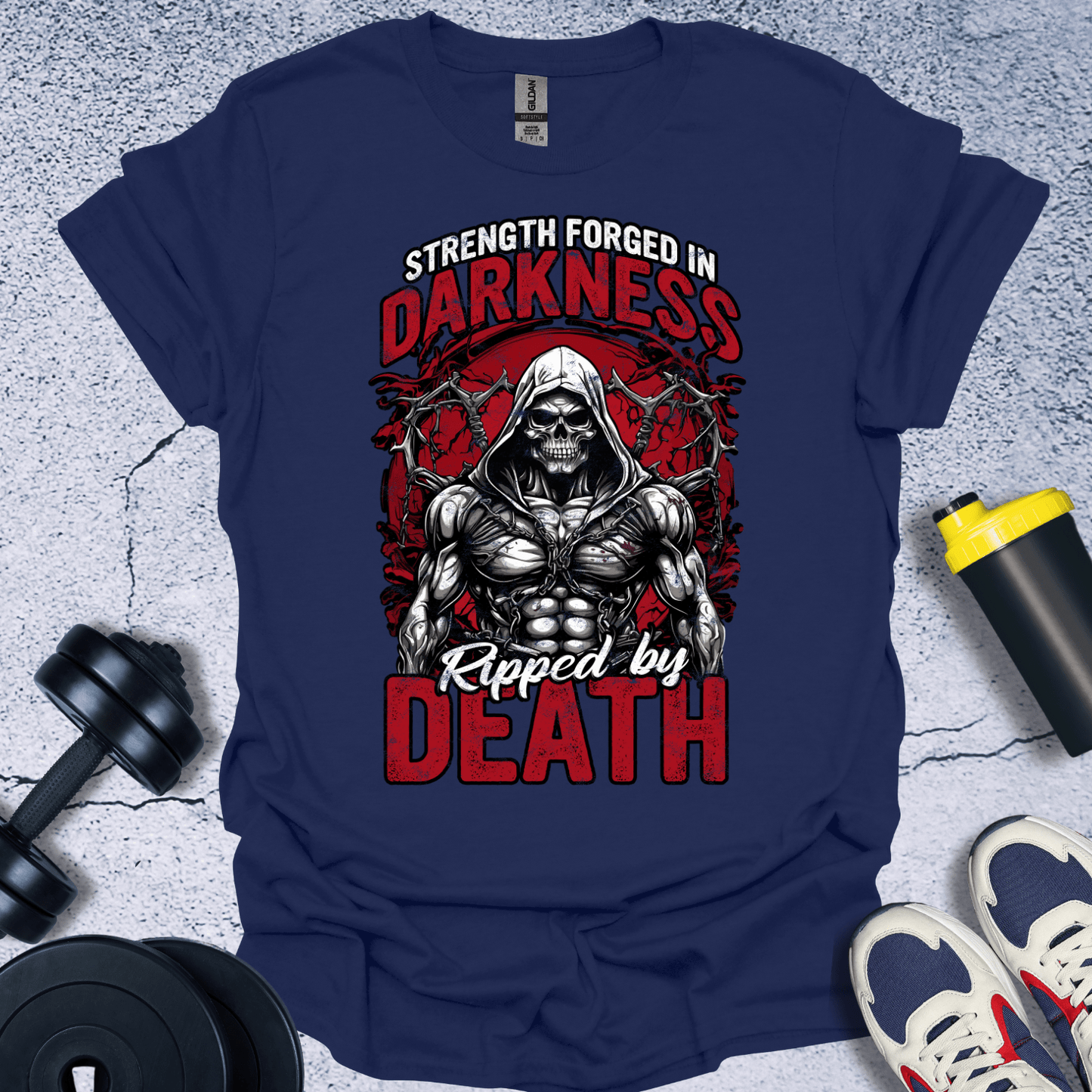 T-Shirt Navy / S Strength Forged In Darkness T-Shirt