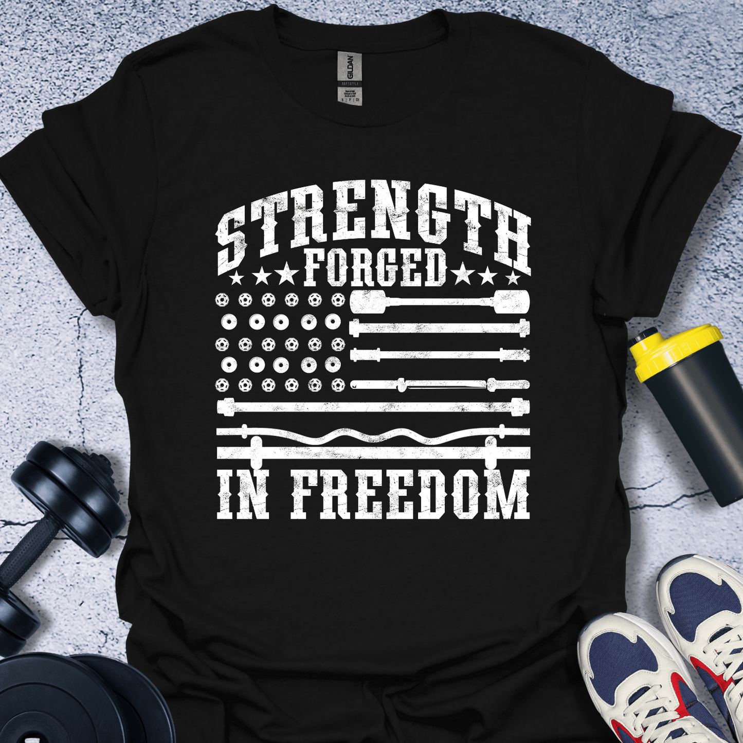 T-Shirt Black / S Strength Forged In Freedom T-Shirt