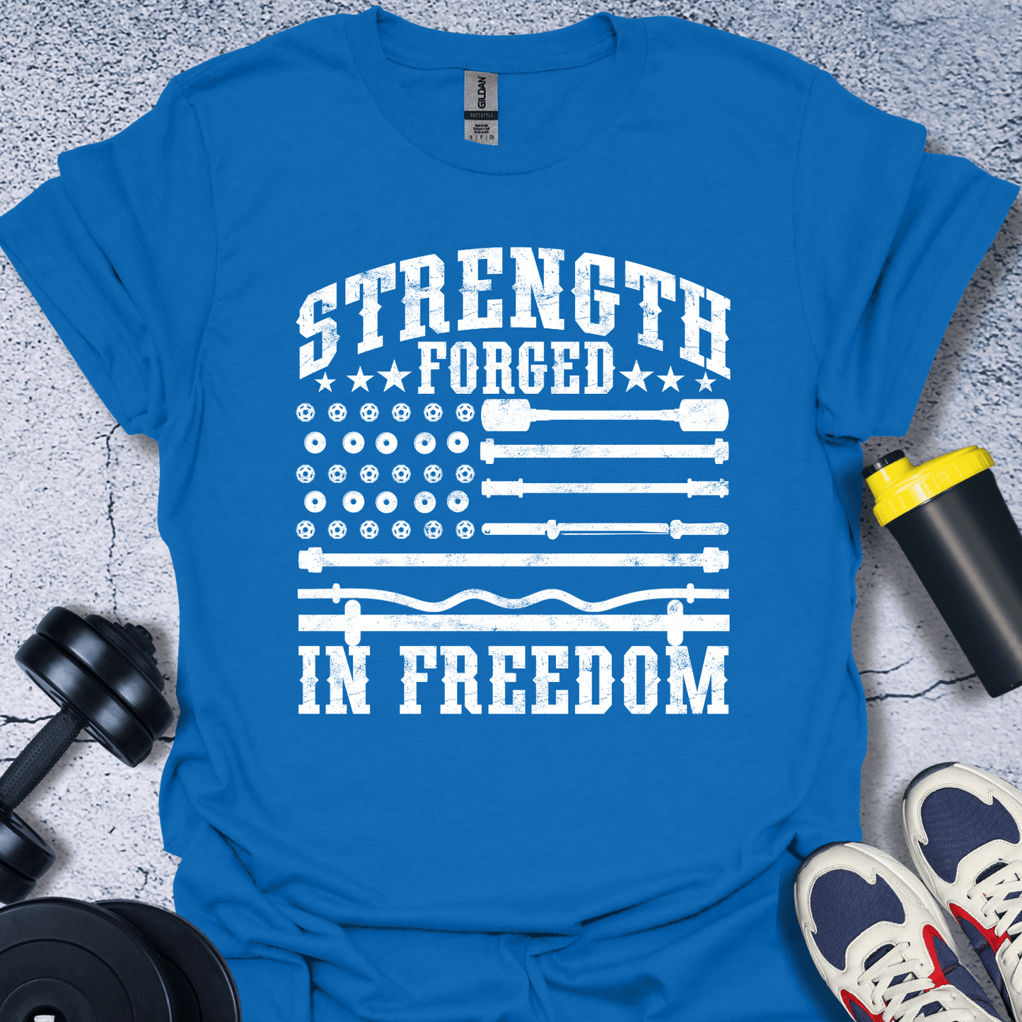 T-Shirt Royal / S Strength Forged In Freedom T-Shirt