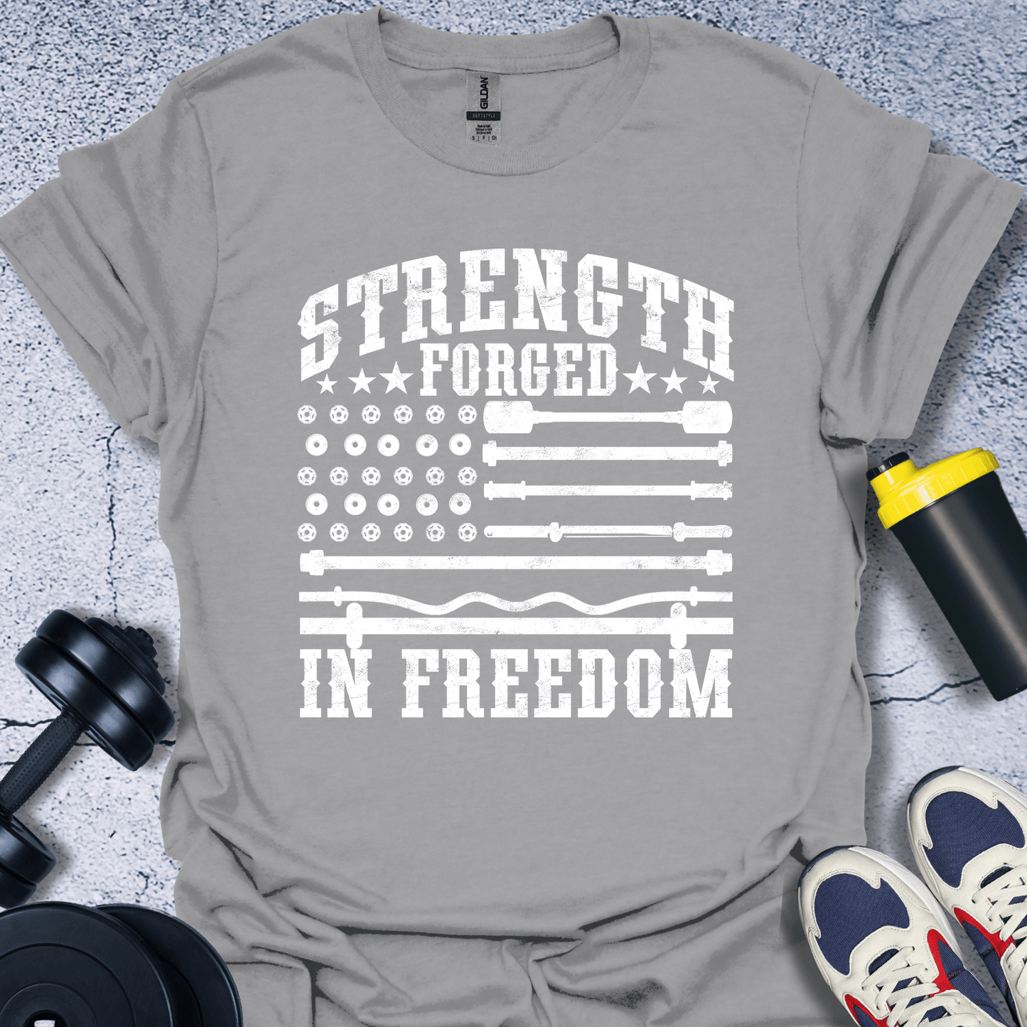 T-Shirt Sport Grey / S Strength Forged In Freedom T-Shirt