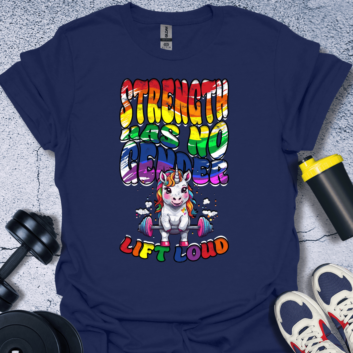 T-Shirt Navy / S Strength Has No Gender T-Shirt