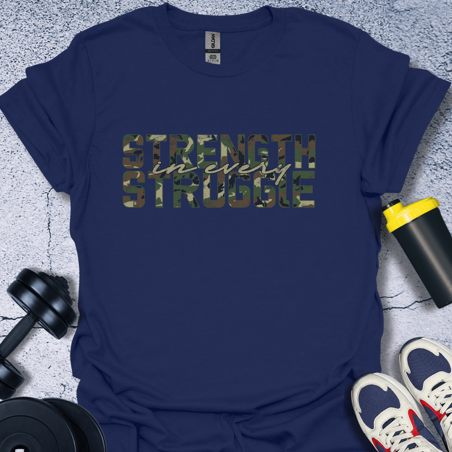 T-Shirt Navy / S Strength In Every StruggleT-Shirt