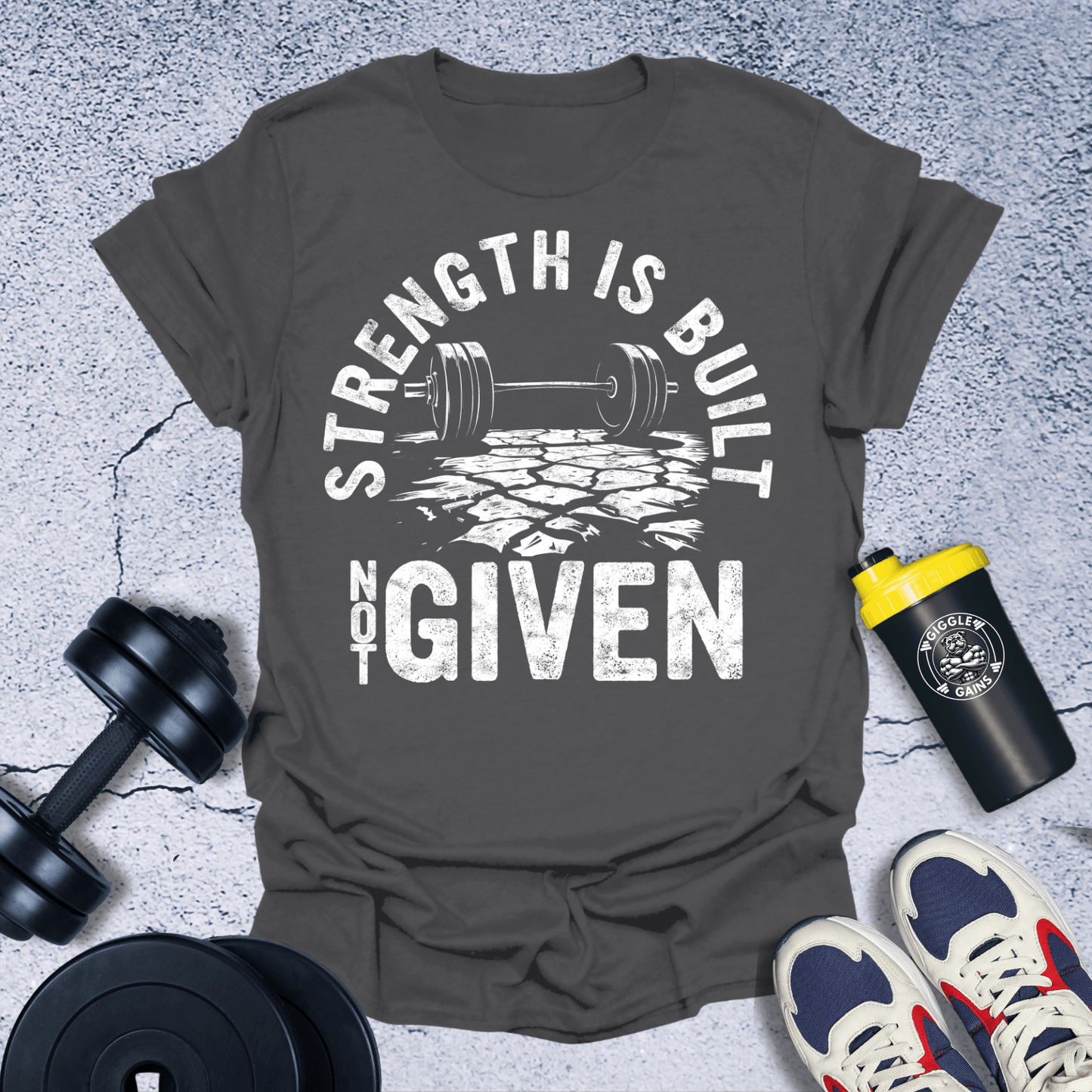 T-Shirt Charcoal / S Strength is Built You T-Shirt