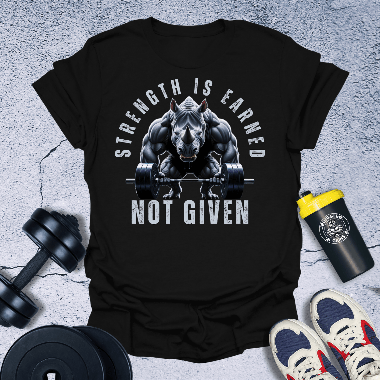 T-Shirt Black / S Strength Is Earned Not Given T-Shirt