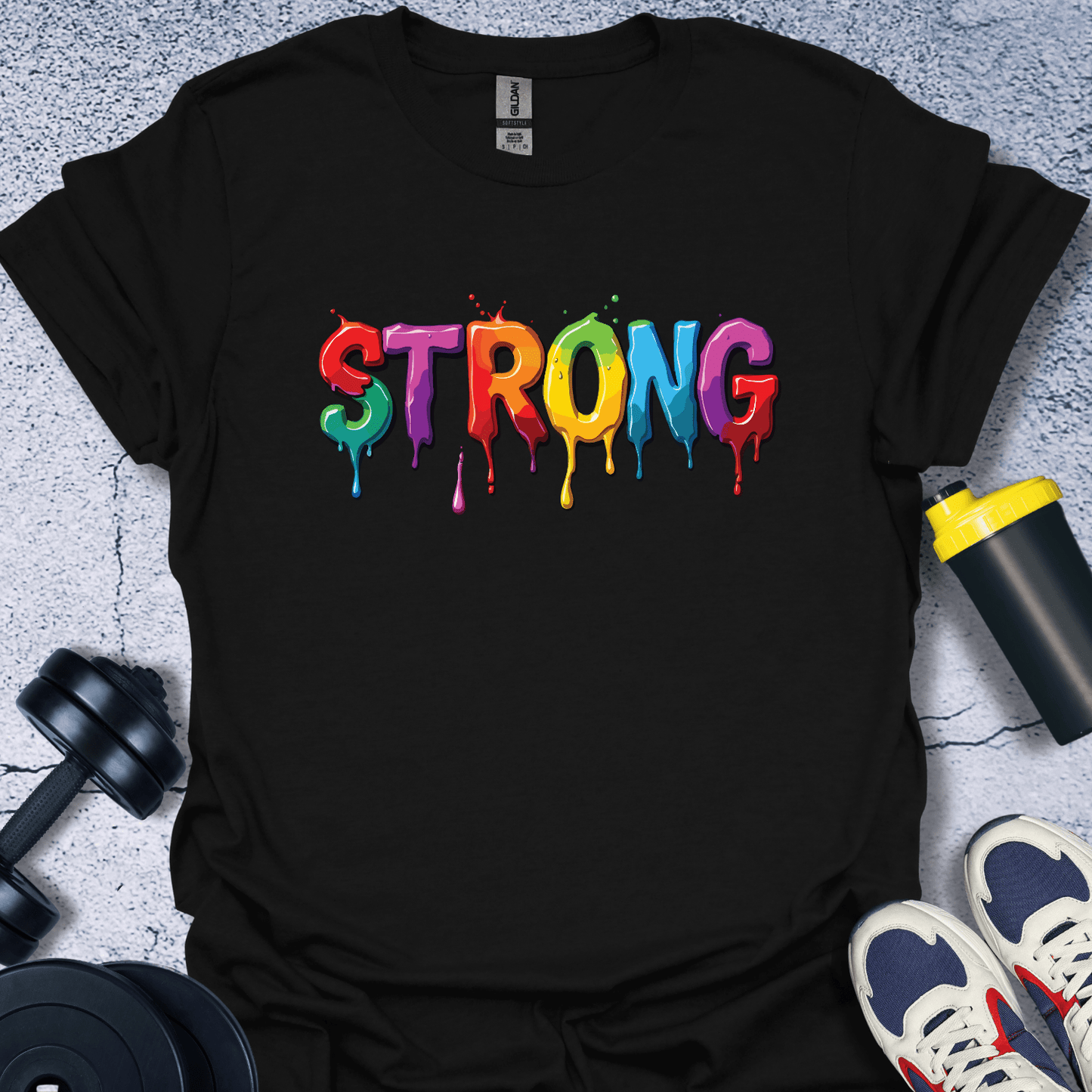 T-Shirt Black / S Strong Colorful T-Shirt