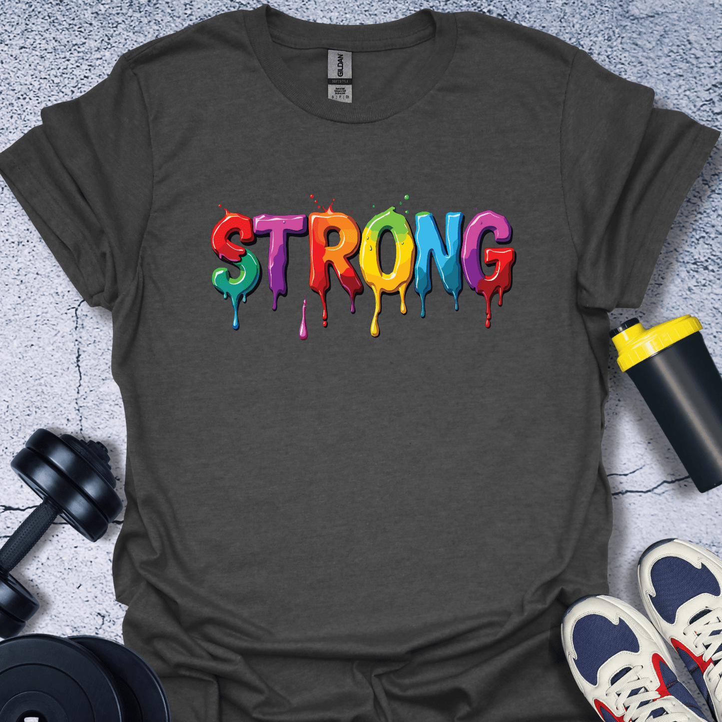 T-Shirt Dark Heather / S Strong Colorful T-Shirt