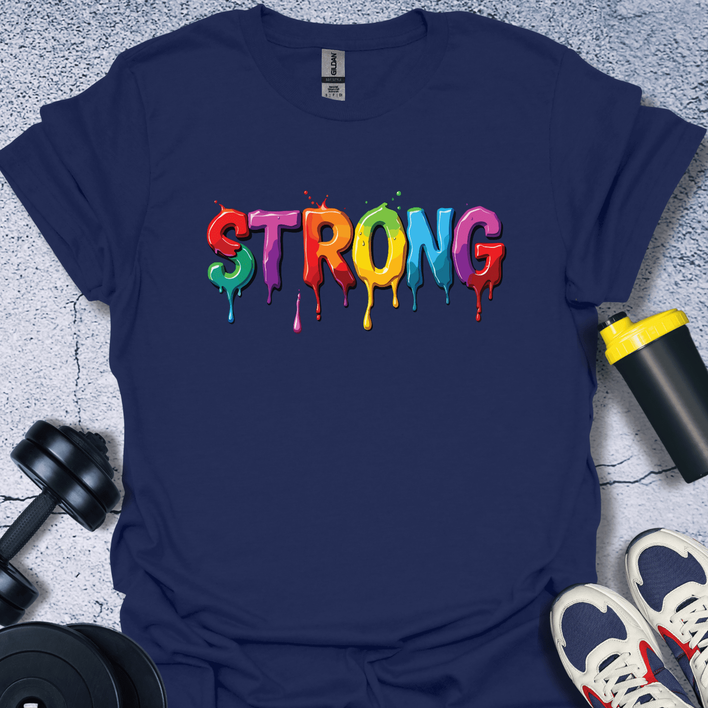 T-Shirt Navy / S Strong Colorful T-Shirt