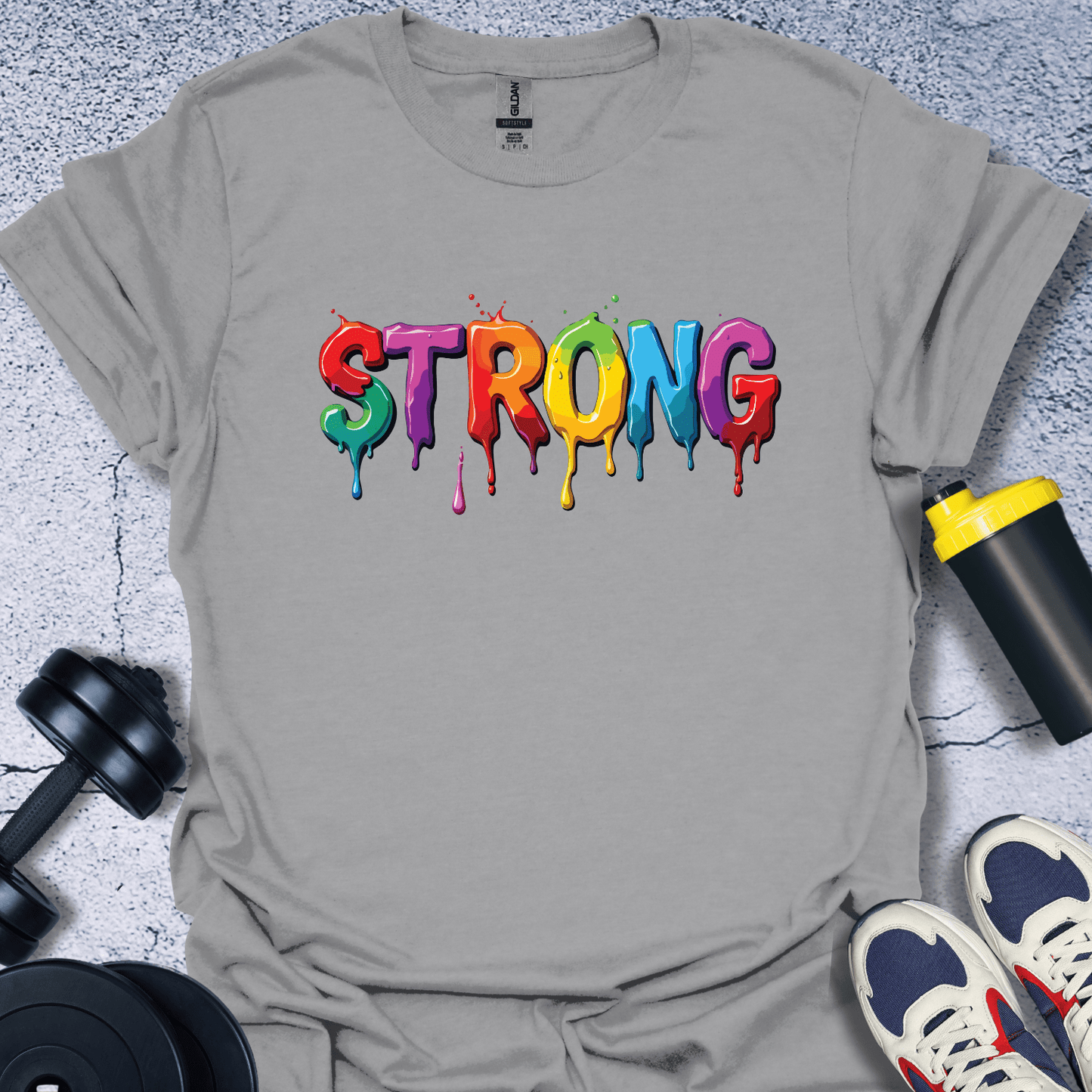 T-Shirt Sport Grey / S Strong Colorful T-Shirt