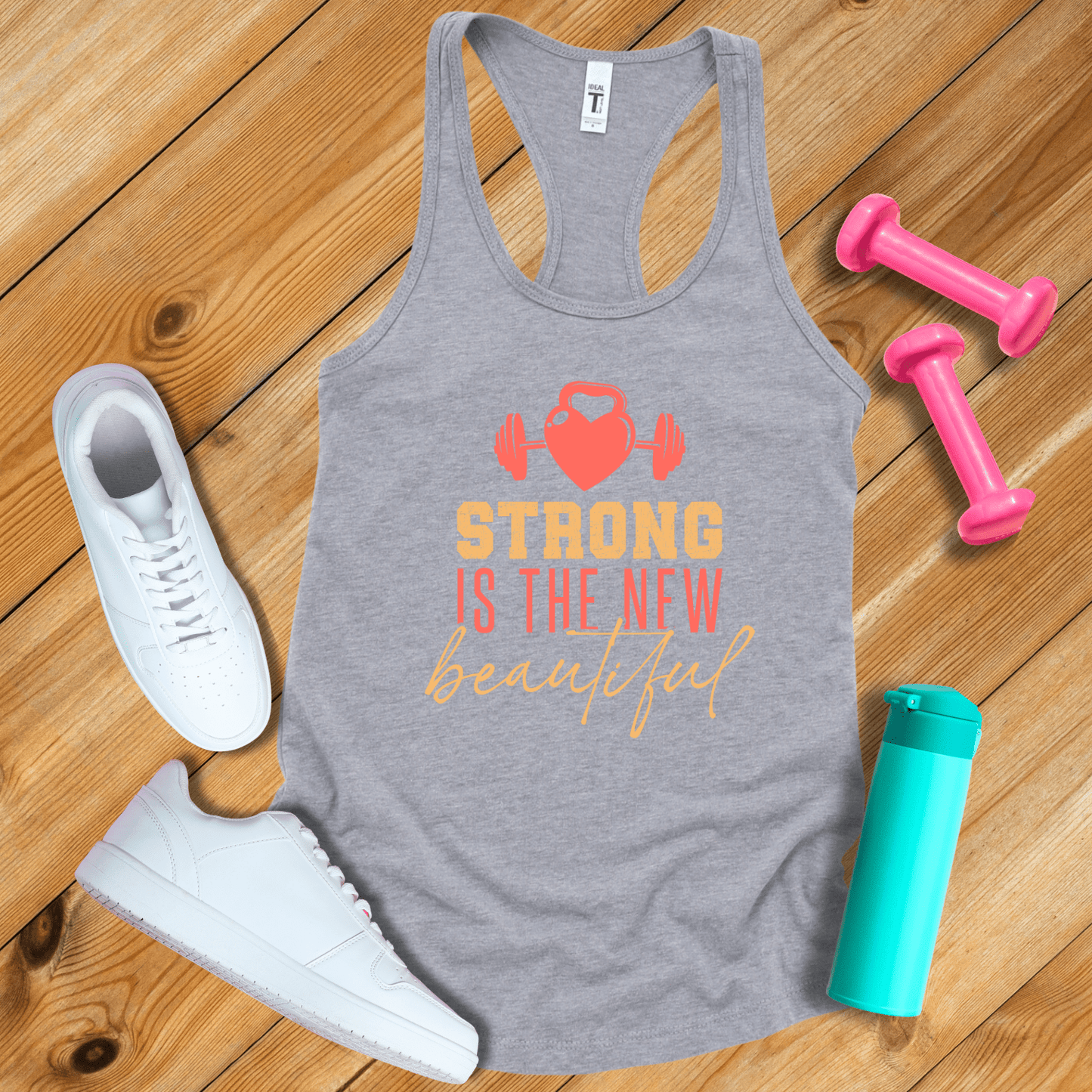 Tank Top Heather Grey / S Strong In the New Beautiful Tank Top