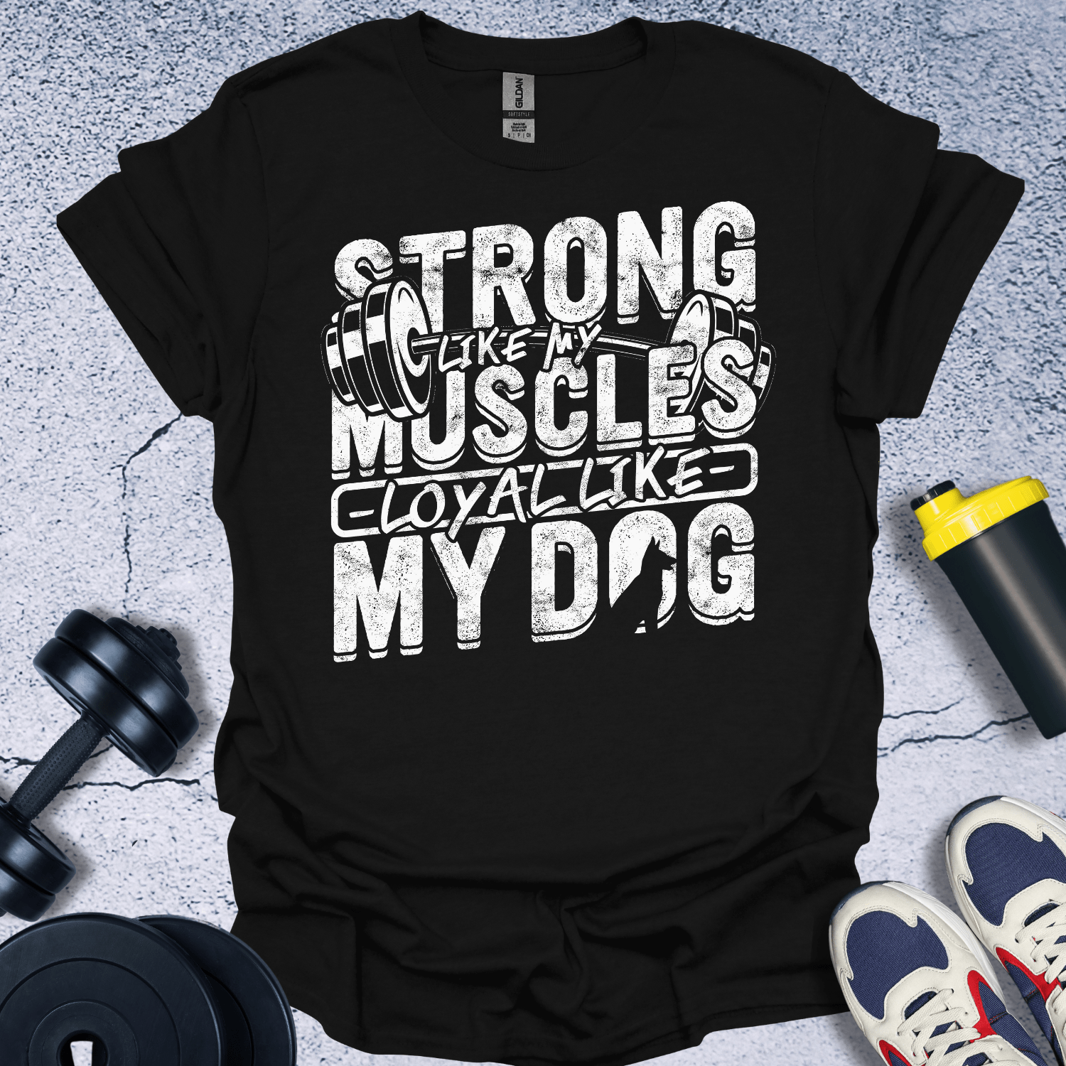 T-Shirt Black / S Strong Like My Muscles T-Shirt