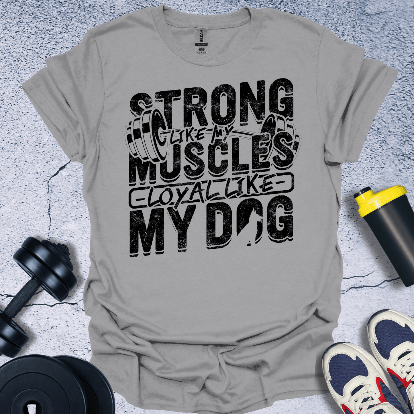 T-Shirt Sport Grey / S Strong Like My Muscles T-Shirt