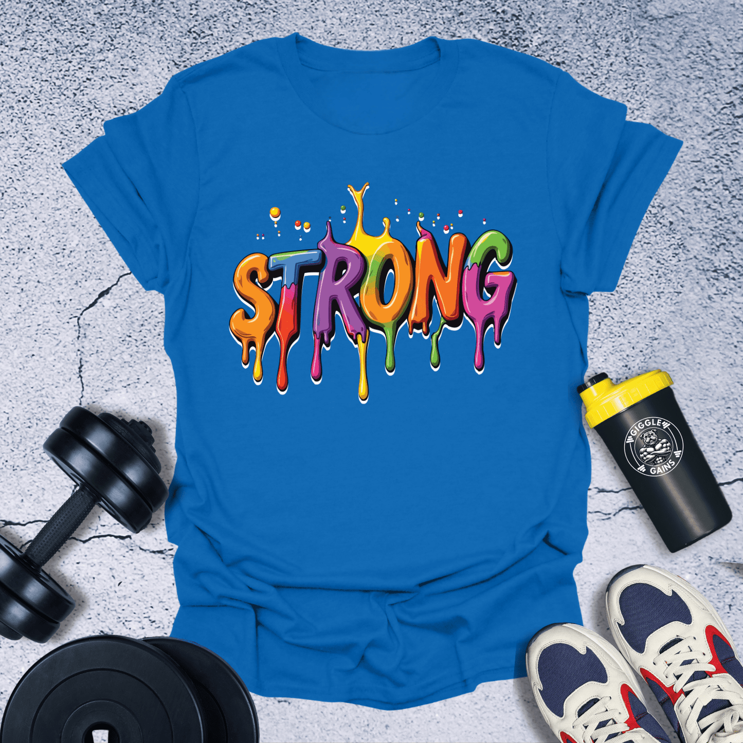 T-Shirt Royal / S Strong Painting T-Shirt