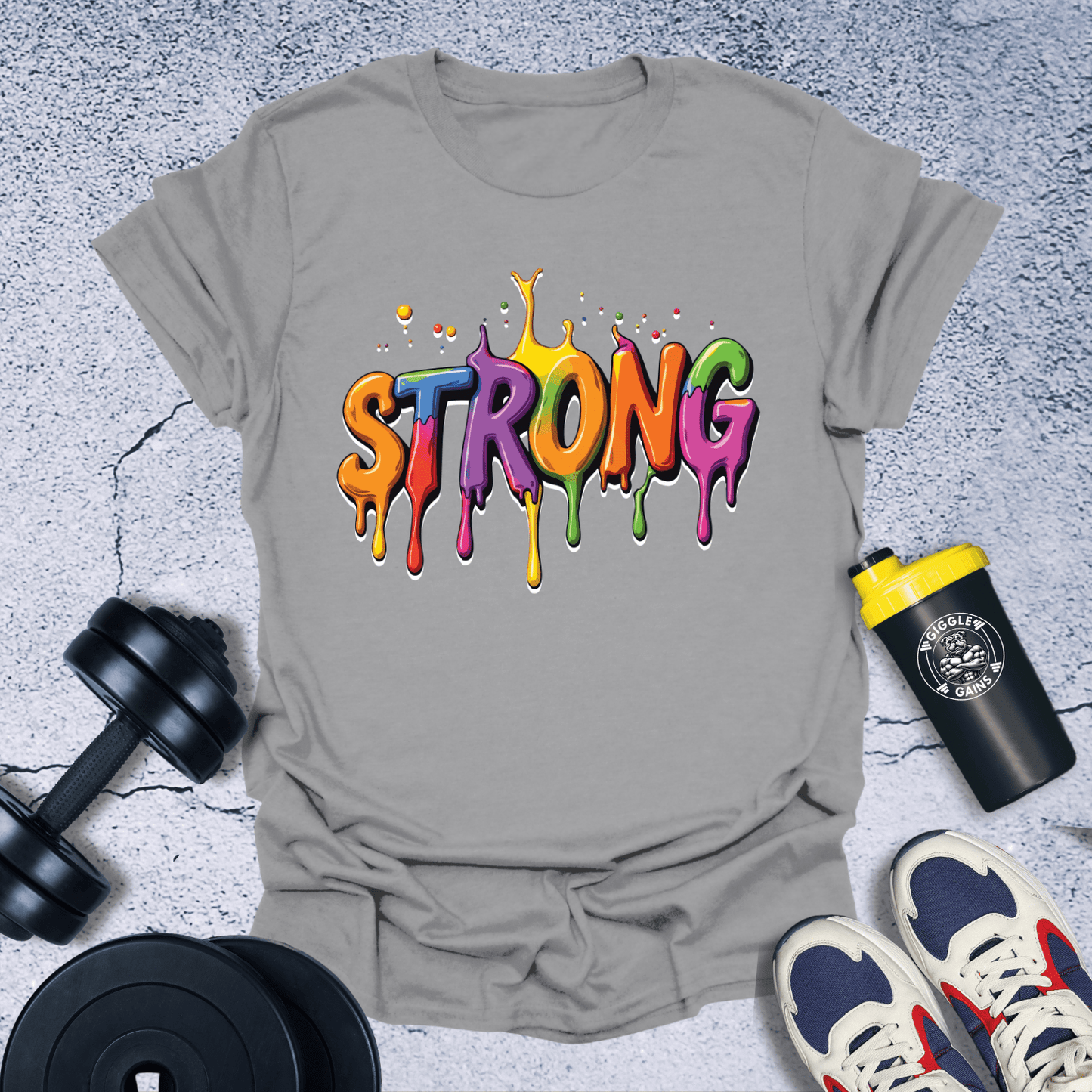 T-Shirt Sport Grey / S Strong Painting T-Shirt