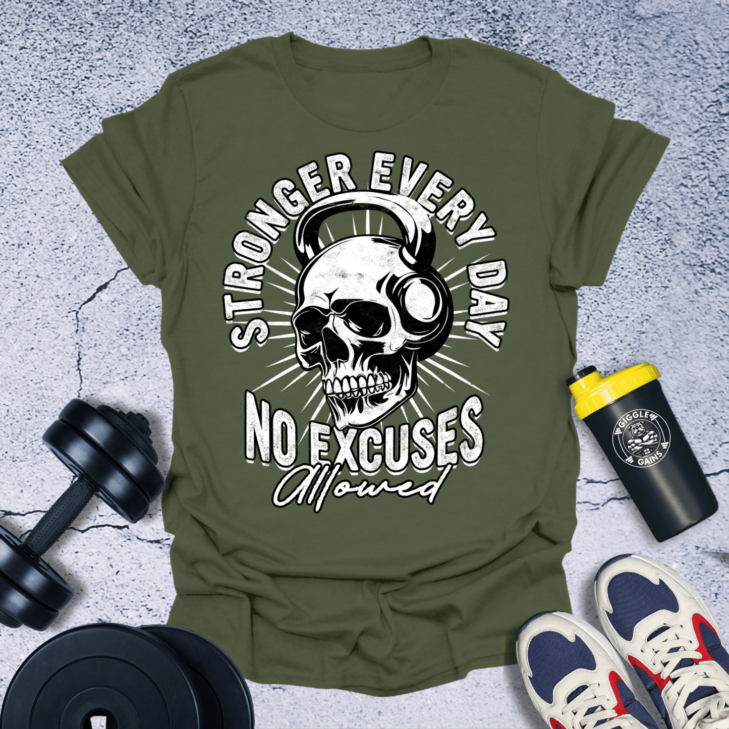 T-Shirt Military Green / S Stronger Every Day T-Shirt