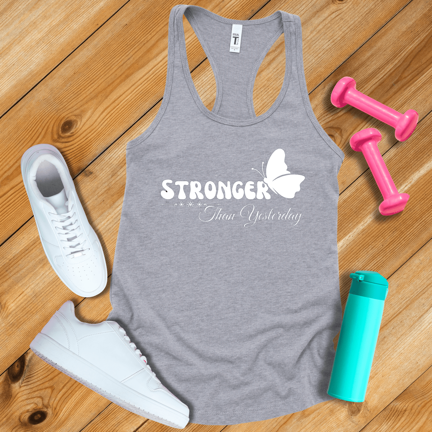 Tank Top Heather Grey / S Stronger Than Yesterday Tank Top