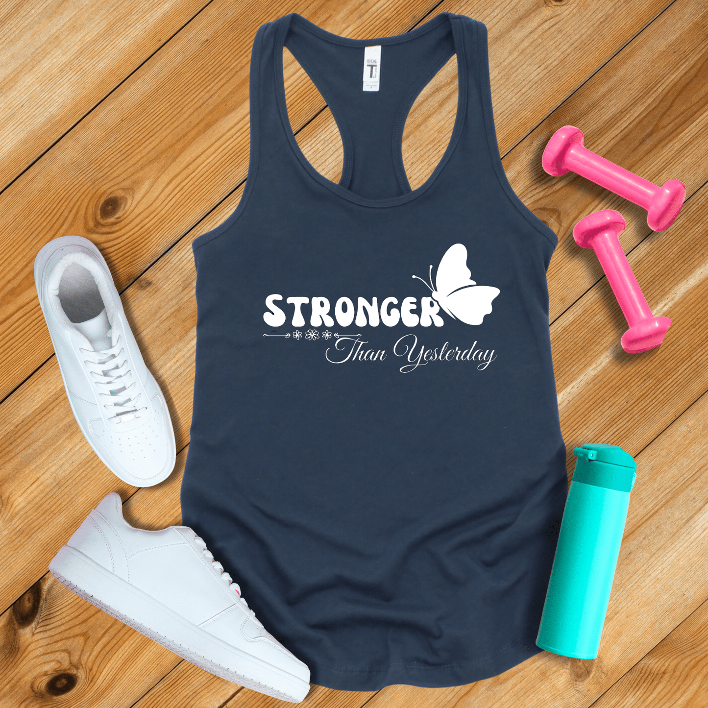 Tank Top Solid Midnight Navy / XS Stronger Than Yesterday Tank Top