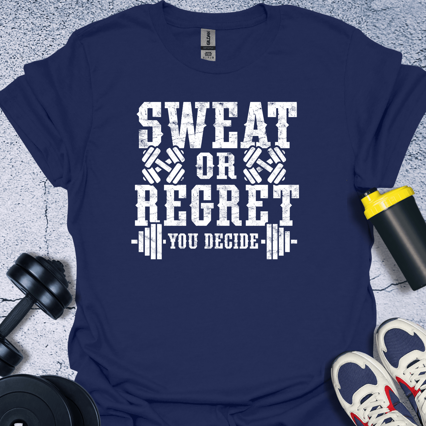 T-Shirt Navy / S Sweat Or Regret T-Shirt