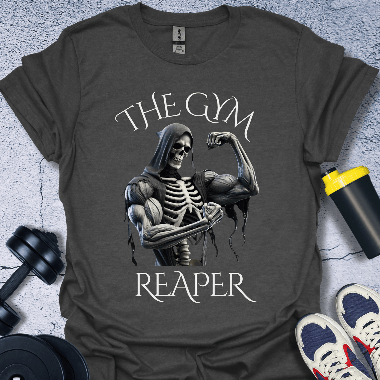 T-Shirt Dark Heather / S The Gym Reaper T-Shirt