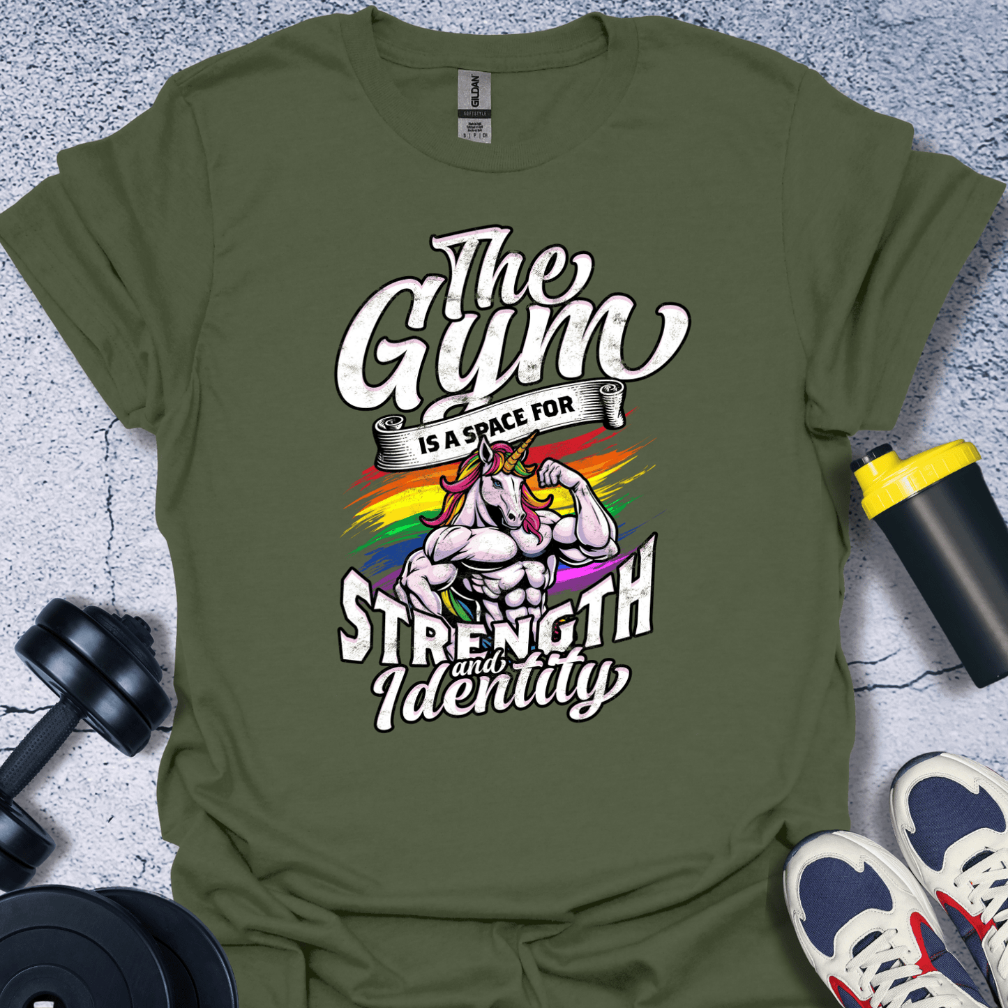 T-Shirt Military Green / S The Gym T-Shirt