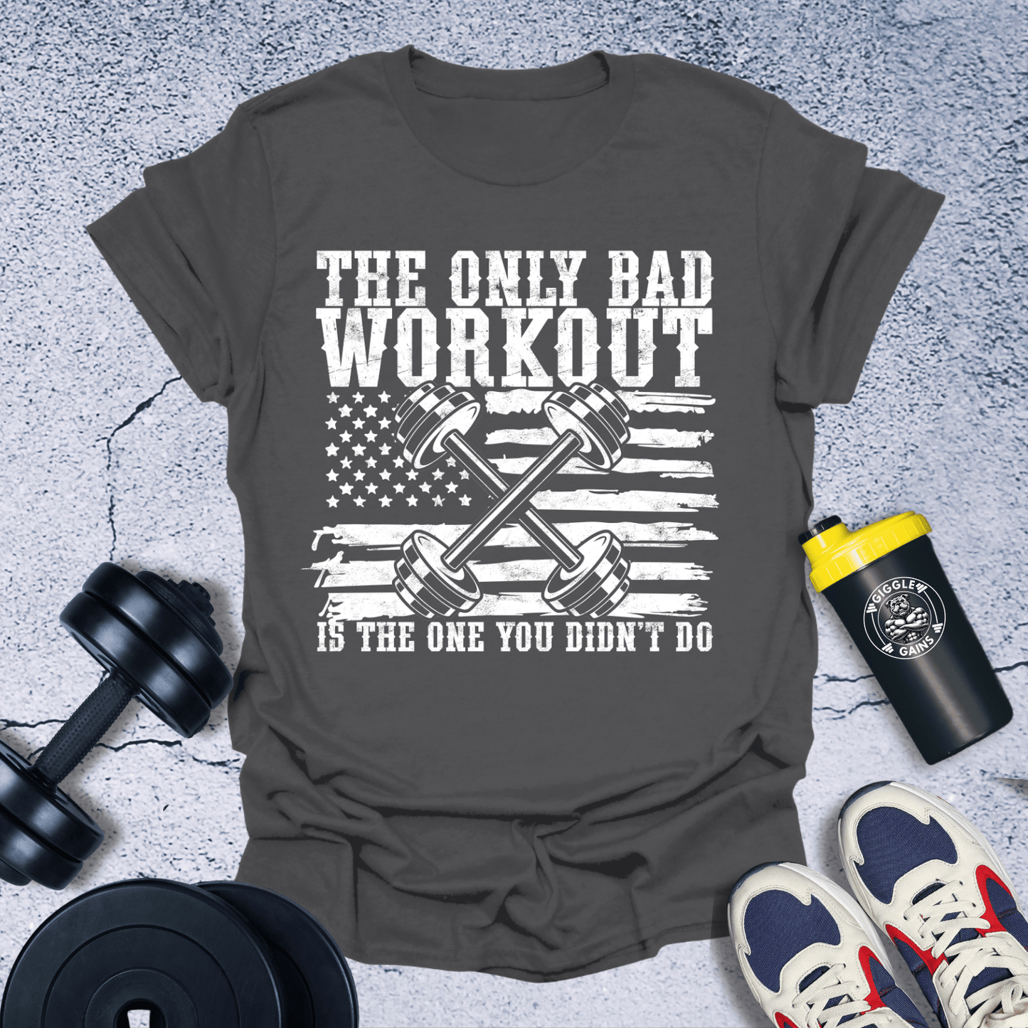 T-Shirt Dark Heather / S The Only Bad Workout T-Shirt