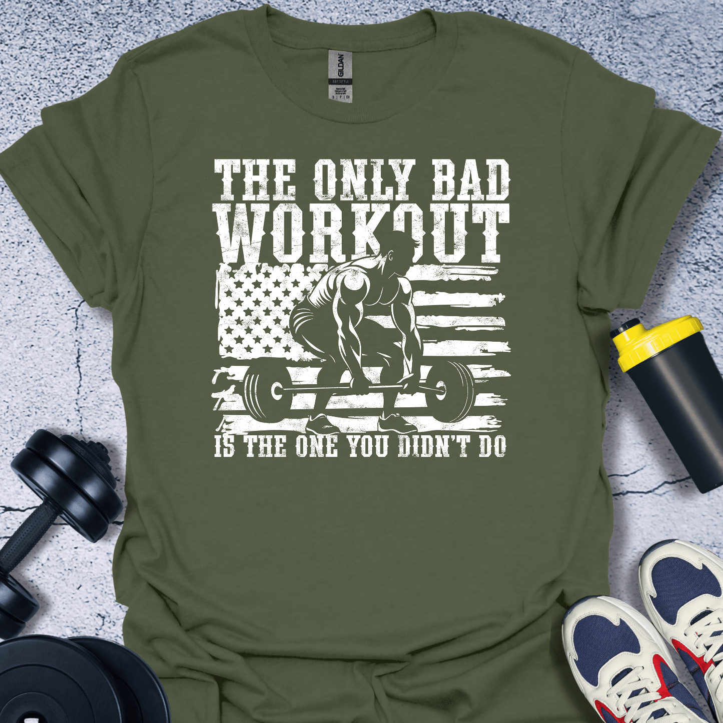 T-Shirt Military Green / S The Only Bad Workout T-Shirt