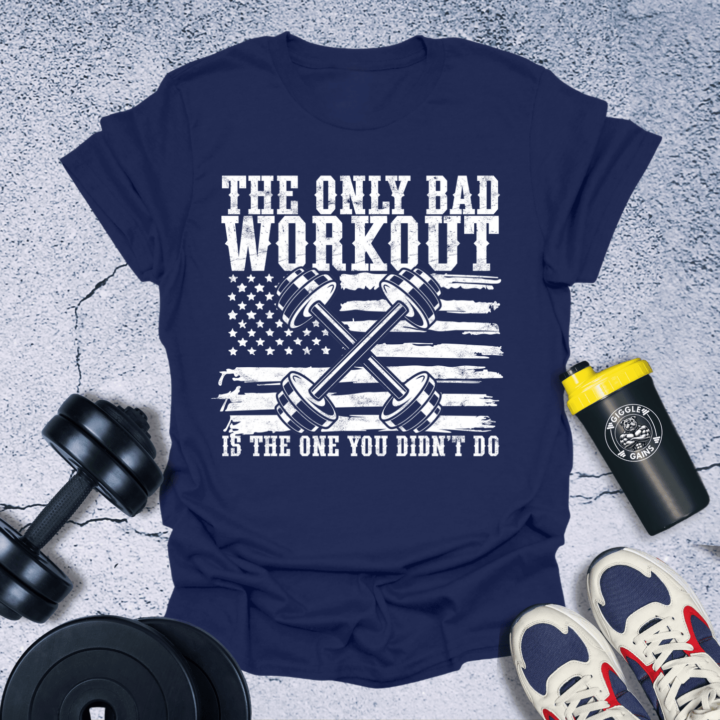 T-Shirt Navy / S The Only Bad Workout T-Shirt