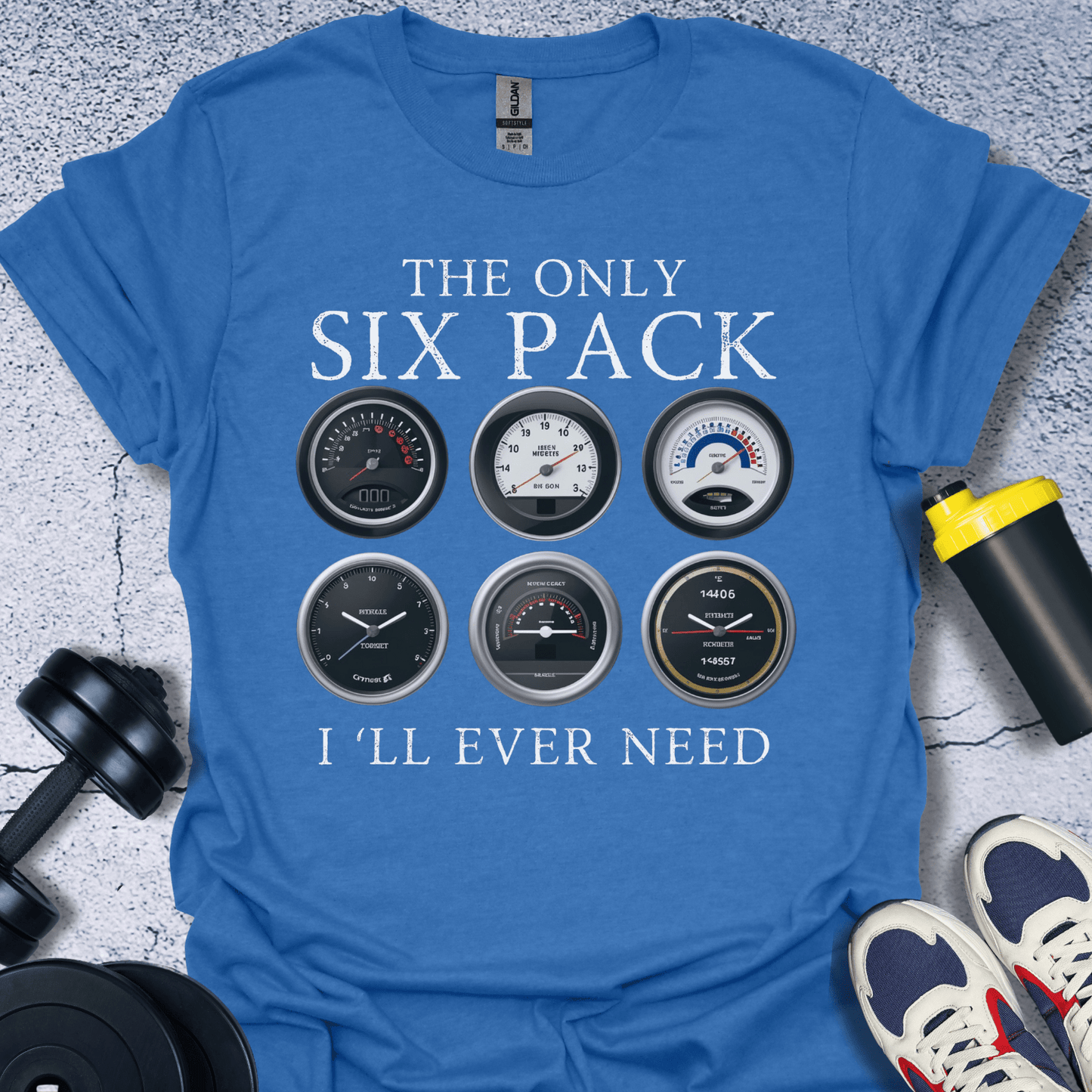 T-Shirt Heather Royal / S The Only Six Pack I Would Ever Need T-Shirt