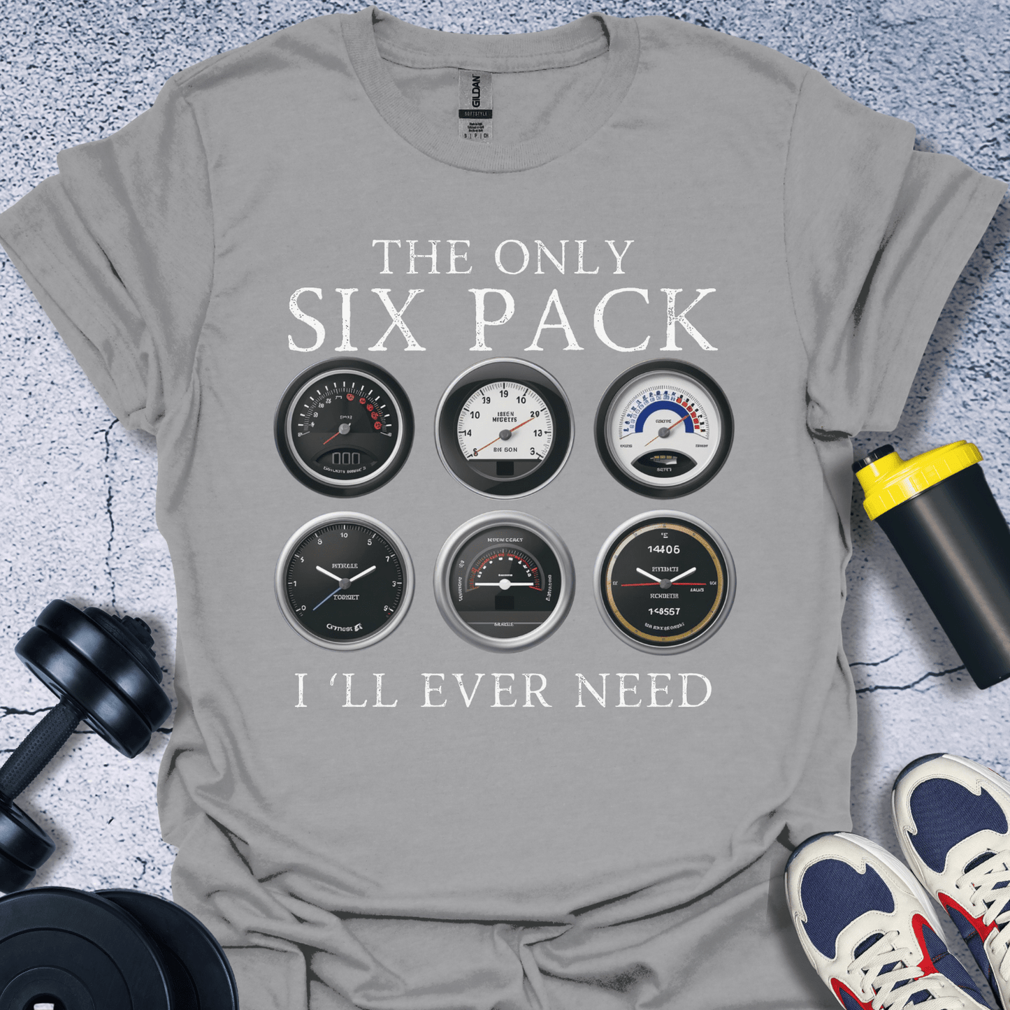 T-Shirt Sport Grey / S The Only Six Pack I Would Ever Need T-Shirt