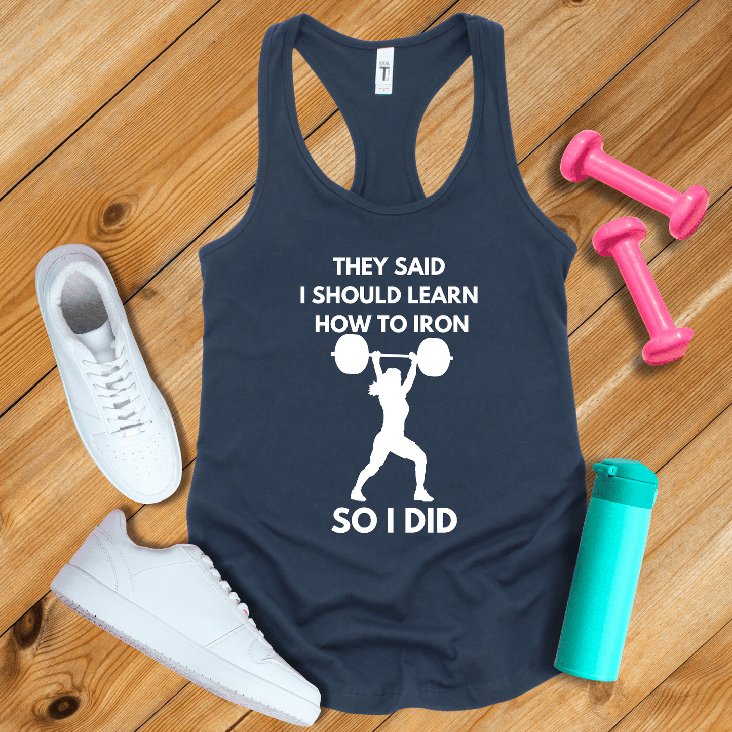 Tank Top Solid Midnight Navy / XS They Say I Should Learn How To Iron Tank Top