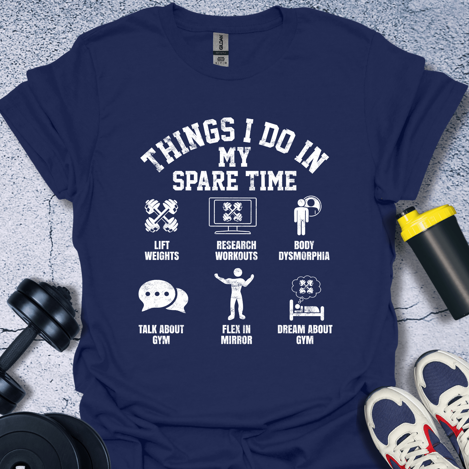 T-Shirt Navy / S Things I Do In My Spare Time T-Shirt