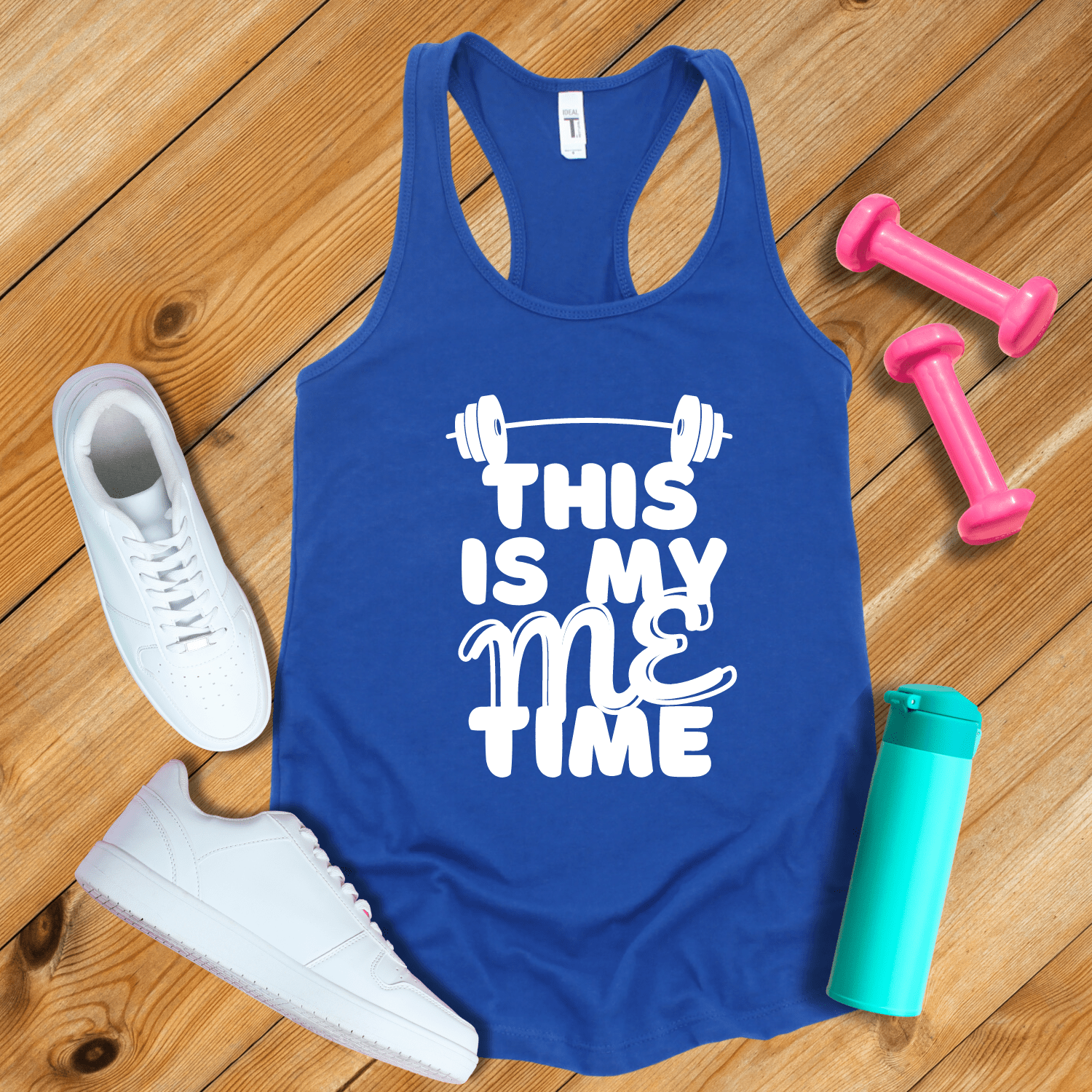 Tank Top Solid Royal / S This Is My Me Time Tank Top